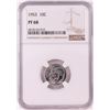 Image 1 : 1953 Proof Roosevelt Dime Coin NGC PF68