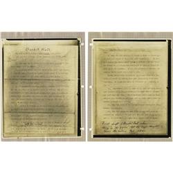 James Naismith Basketball Documents PSA/DNA 