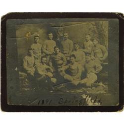 1891 Football Cabinet Photo with James Naismith 