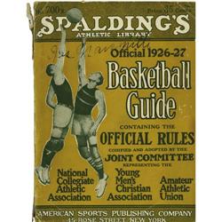 James Naismith Signed Spalding Guide PSA/DNA 