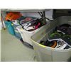 Image 1 : 4 LARGE BINS OF HALLOWEEN DECORATIONS