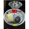 Image 1 : LARGE LOT OF ENAMEL WARE