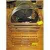 Image 1 : FAN, WOODEN CRATE, REPRODUCTION DECORATIVE FISH CATCHER ETC.