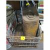 Image 1 : METAL CRATE, FUEL CAN