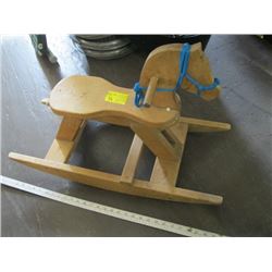 WOODEN RIDING HORSE