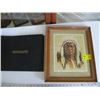 Image 1 : FRAMED PRINT OF "THE FIRST NATIONS CHIEF" BY A. SHERRIFF SCOTT, OLD PHOTO ALBUM