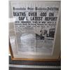 Image 2 : 3 FRAMED HONOLULU STAR BULLETIN NEWSPAPERS FROM SUNDAY DEC 7TH 1941