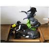 Image 1 : PAIR OF HORSE BOOKENDS, 3 HORSE FIGURINES