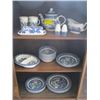Image 1 : LARGE LOT OF BLUE/WHITE CHURCHILL DISHWARE