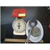 Image 1 : HOUSEHOLD SCALE, ENAMEL PLATE ETC.