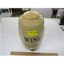 CROCKERY WINE BARREL DISPENSER