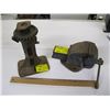 Image 1 : 3" BENCH VISE, ANTIQUE CAR JACK