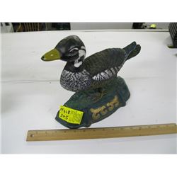 CAST IRON DUCK FIGURINE DOOR STOP