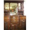 Image 1 : LARGE MIRROR BACKED CARVED SIDEBOARD WITH MULTI DOORS & DRAWERS