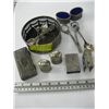 Image 1 : SILVERPLATE CONTAINER WITH ASSORTED SILVERPLATE ITEMS