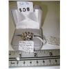 Image 1 : SIZE 9 1/2 MENS 10K WHITE GOLD RING W/ DIAMONDS + 1 BLUE SAPPHIRE - W/A $1495