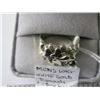 Image 2 : SIZE 9 1/2 MENS 10K WHITE GOLD RING W/ DIAMONDS + 1 BLUE SAPPHIRE - W/A $1495