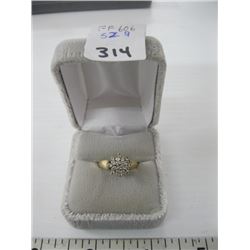 SIZE 9 LADIES 14K RING