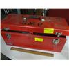Image 1 : RED TOOLBOX WITH 2 MICROMETERS SETS