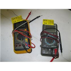 2 DIGITAL MULTI METERS