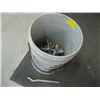 Image 1 : PARTIAL BUCKET OF CONCRETE BOLTS FOR FOUNDATION