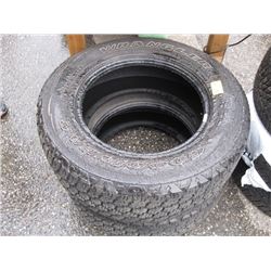 2 - T275/65R18 WRANGER TIRES (M+S)