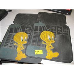 2 TWEETY BIRD FLOOR MATS