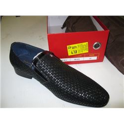 FRANCESCO ROSSI SIZE 43 BLACK MENS SHOES