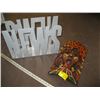 Image 1 : 1 METAL NEWSPAPER HOLDER, WOODEN CARVED DECORATIVE WALL HANGER