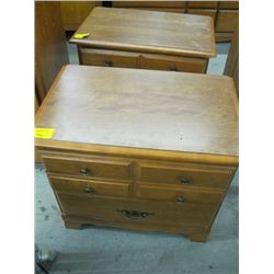 2 - 2 DRAWER END TABLES