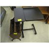 Image 1 : 1 WOODEN NEWSPAPER STAND, 1 LAPTOP BED STAND