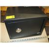Image 1 : 2 SMALL OPEN BLACK SAFES (NO KEYS FOR EITHER ONE OF THEM)