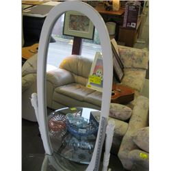 1 WHITE CHEVEL MIRROR