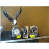 Image 1 : 1 EAGLE CLOCK, 2 EAGLE BOOKENDS