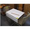 Image 1 : 1 DROP LEAF SMALL TABLE WITH 2 CHAIRS