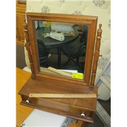 1 FREESTANDING MIRROR WITH SMALL DRAWER