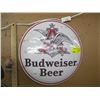 Image 1 : 1 METAL ROUND BUDWEISER BEER SIGN