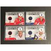 Image 1 : 4 JERSEY CARD LOT 2010/11 UPPER DECK HOCKEY SERIES 1