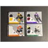 Image 1 : 4 JERSEY CARD LOT AUTHENTIC FABRICS