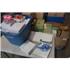 Image 1 : 3 BOXES OF CANDLES, VASE, DECORATIONS, FOAM