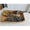 Image 1 : TRAY OF IRON CHAIN AND PICKAXE HEAD