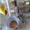 Image 2 : LOT OF ALUMINUM CORNERS 36" LONG WITH GALVANIZED BUCKET AND MIXING ATTACHMENT