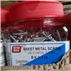 Image 2 : CASE OF 8X1 1/4"  SHEET METAL SCREWS
