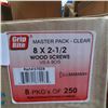 Image 2 : BOX OF 8X2 1/2" WOOD SCREWS