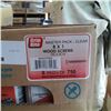 Image 2 : CASE OF 8X1" WOOD SCREWS