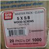 Image 2 : BOX OF 5 X 5/8" WOOD SCREWS
