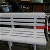 Image 2 : WHITE PLASTIC GARDEN BENCH