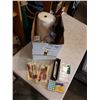 Image 1 : BOX OF OFFICE SUPPLIES, PENS, TACKS