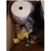 Image 2 : BOX OF OFFICE SUPPLIES, PENS, TACKS