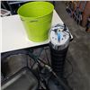 Image 2 : QUIET SET TOWER FAN, METAL BUCKET AND FOLDING WALKER